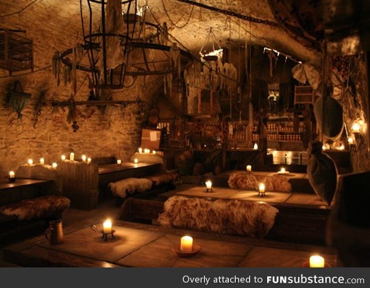 A 14th century medieval tavern in prague