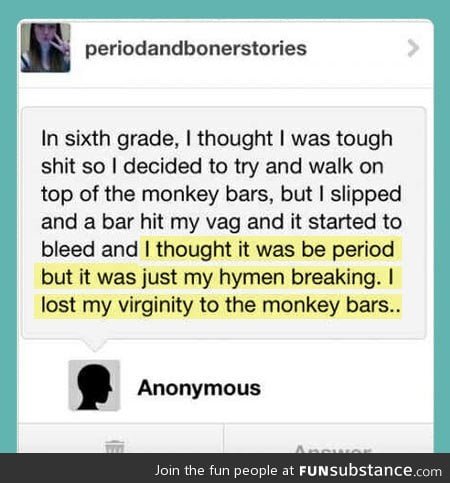 Unfortunate monkey bars…
