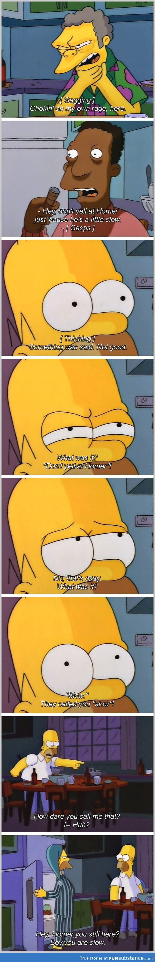 Don't yell at Homer