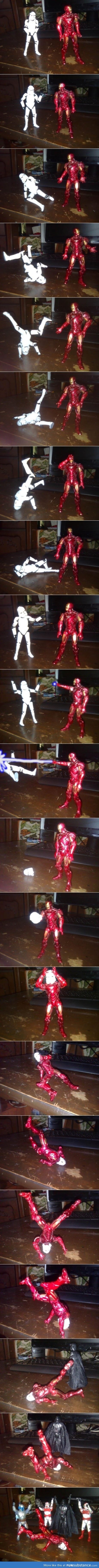 Iron Man break dancing