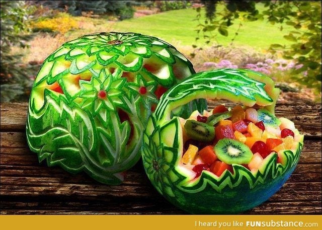 Fruit carving at its best