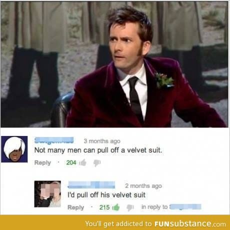 Velvet suit