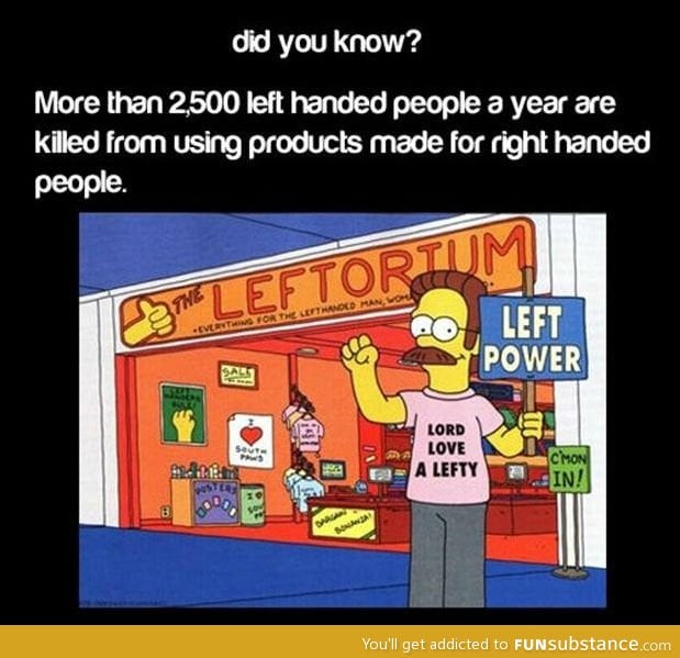 Left handed accidents
