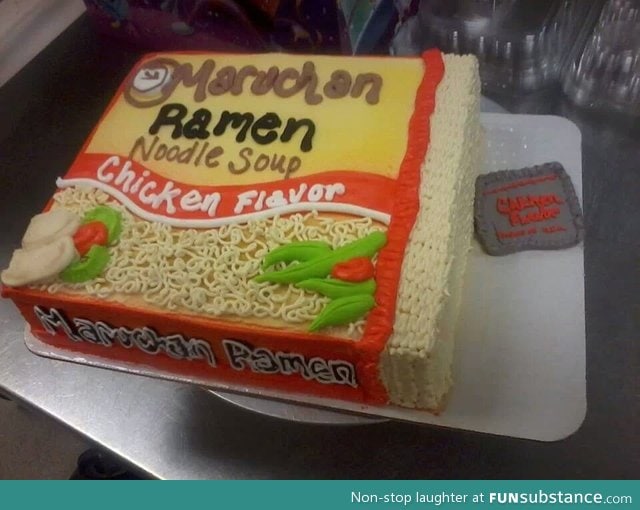 My friend made this awesome ramen cake
