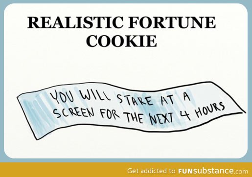 Realistic fortune cookie