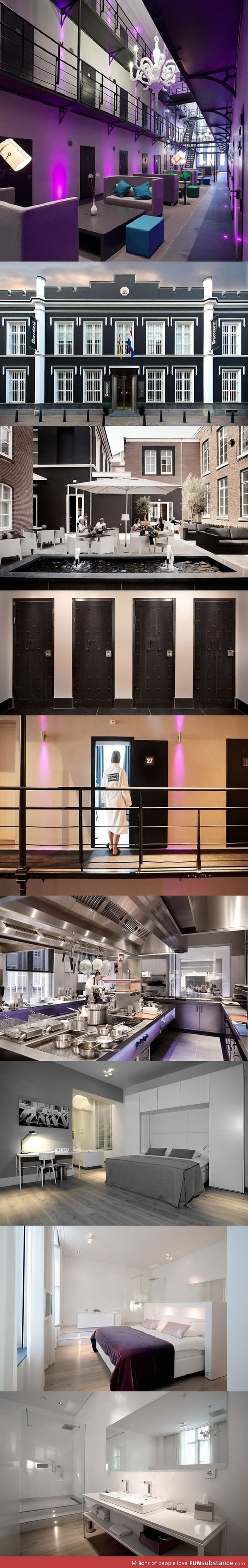 Prison turned into a hotel