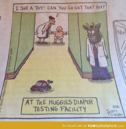 At the diaper testing facility
