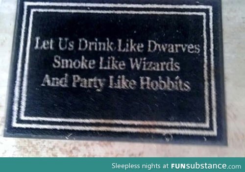 Partying like hobbits