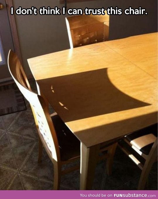 Suspicious chair