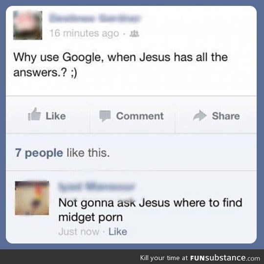 Why not use Jesus?