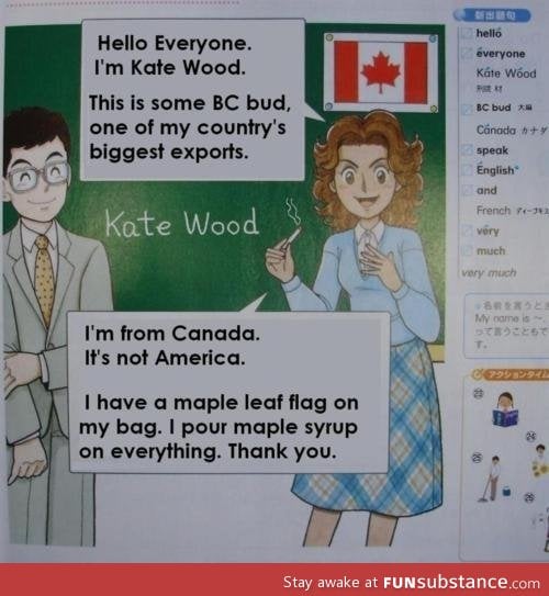 Canadians according to japan