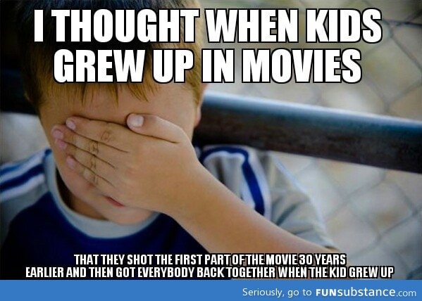 When movies span over many years