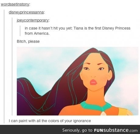First Disney princess from America