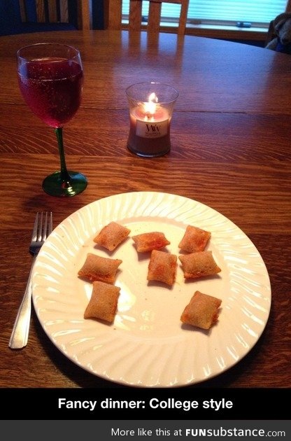 Fancy dinner: College style
