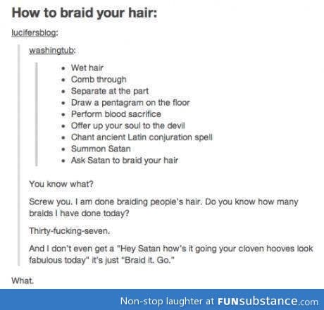 how people on tumblr braid their hair