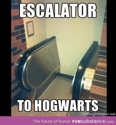 Escalator to Hogwarts