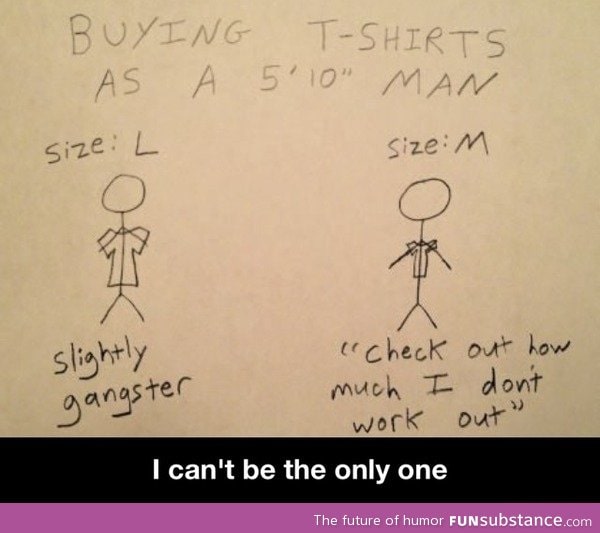 Buying t-shirts