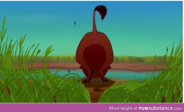 Pumbaa was the first Disney character to fart!