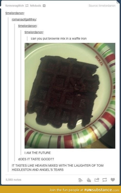 Brownie waffle