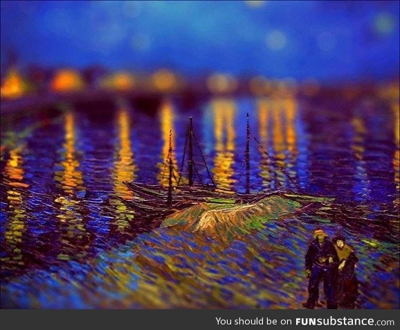Not as famous as Starry Night, but a piece by Van Gogh that I love very much.