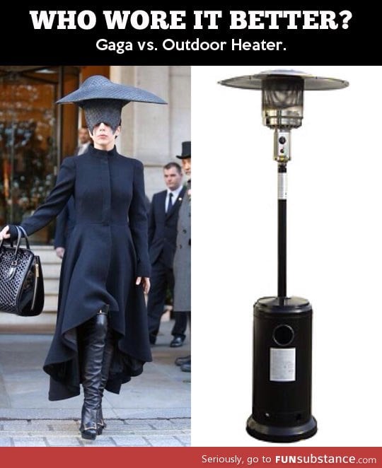Gaga vs. Outdoor heater