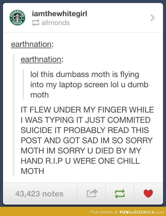 You were one chill moth