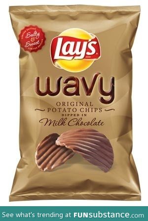 Lays chocolate potatoes chips?