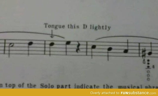 Inappropriate sheet of music is inappropriate