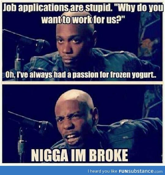 Job applications don't make sense