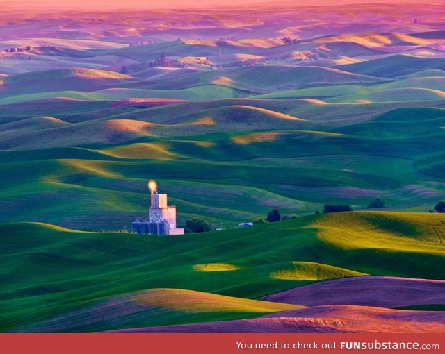 The colorful, rolling hills of tuscany