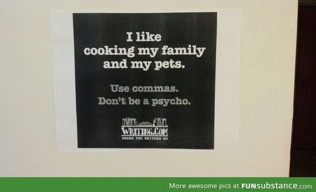Use comma