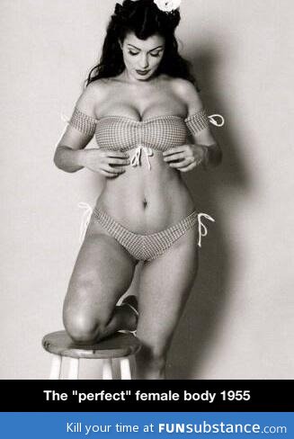 The "perfect" female body 1955