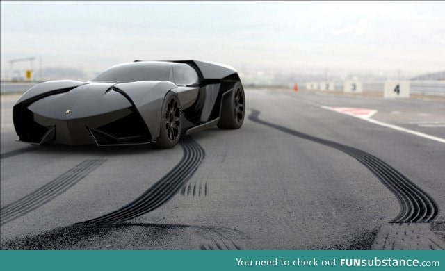 Lamborghini ankonian concept looks almost like a new batmobile