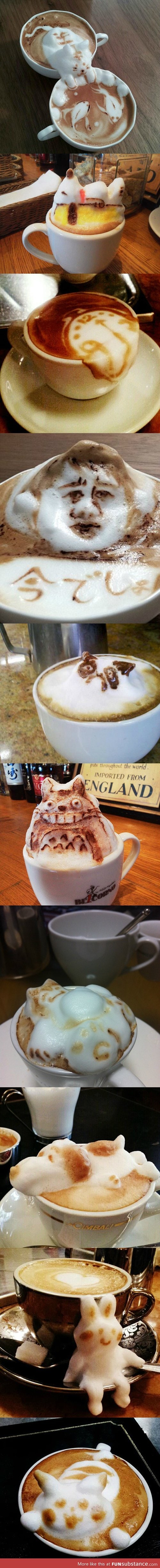 Amazing latte art pictures
