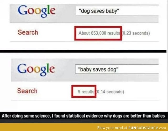 Dogs are better than babies