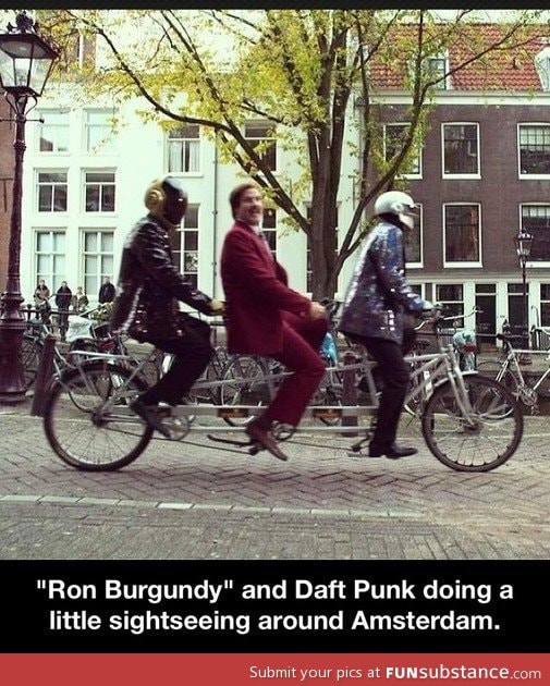 Ron burgundy in Amsterdam
