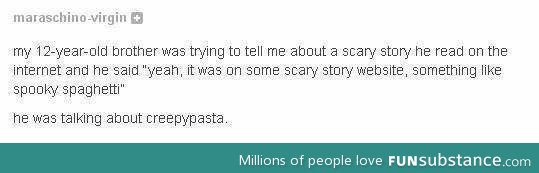 Spooky spaghetti