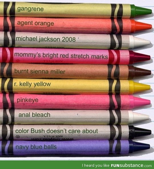Accurate crayon color