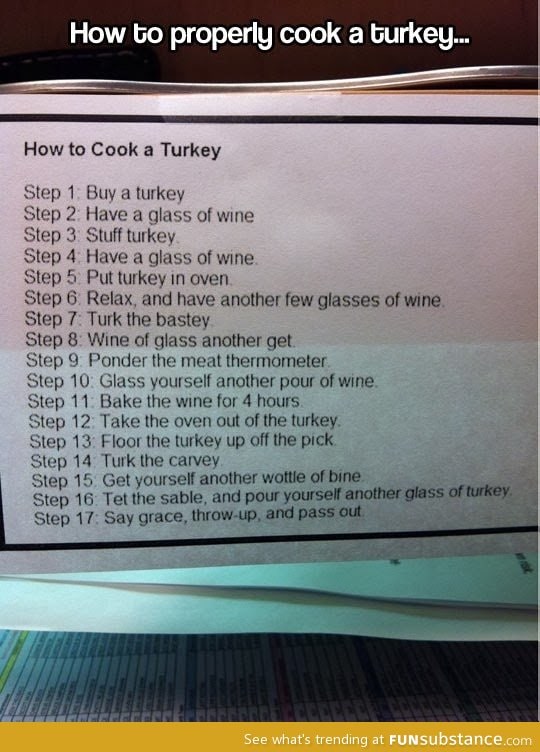 How to cook a turkey!