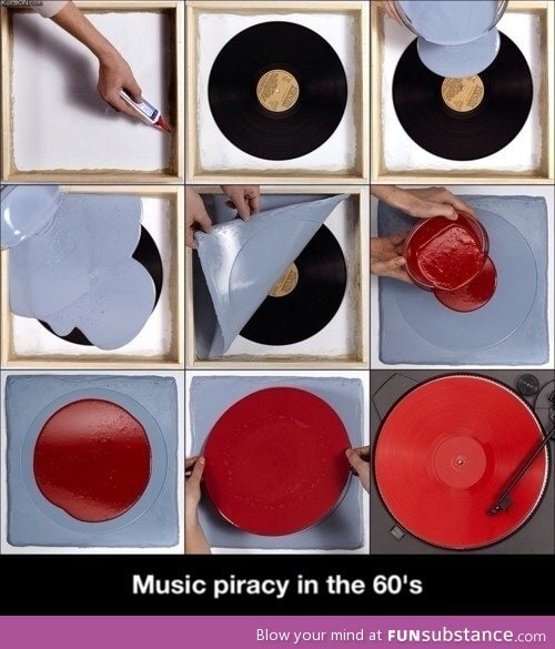 Music piracy in the 60's
