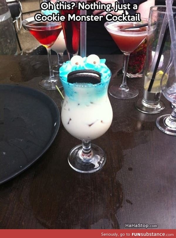 Cookie monster c*cktail