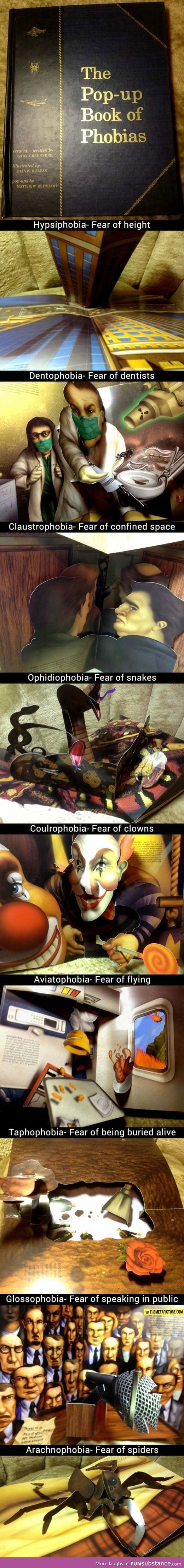 Popup book of phobias