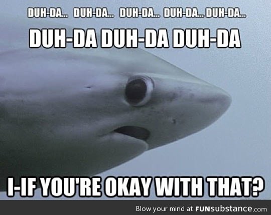 Scared shark