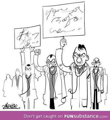 Doctors on strike