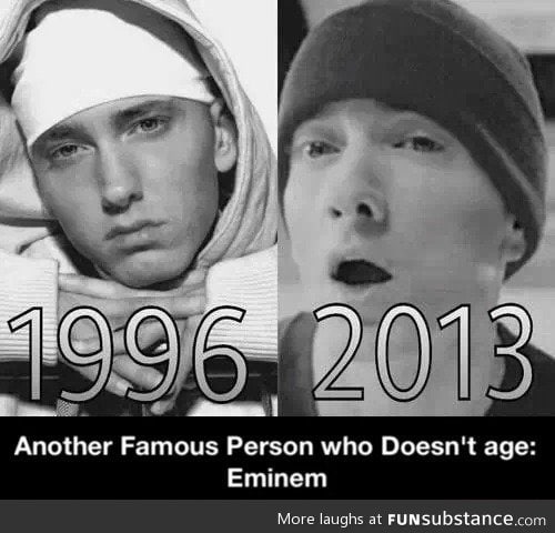 Eminem doesn't age