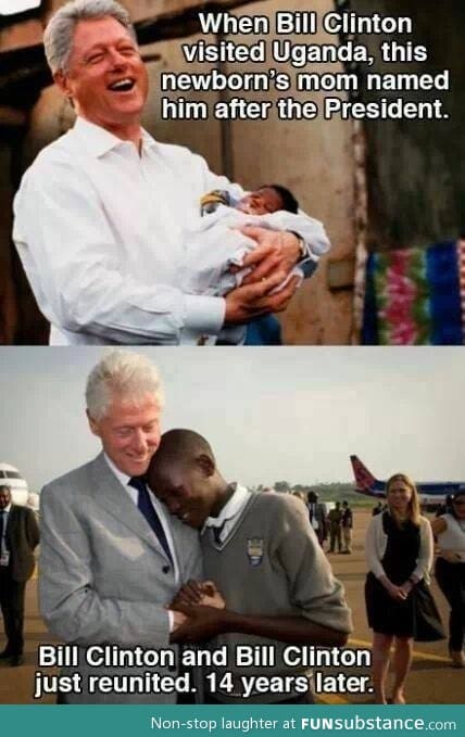 Bill clinton meets bill clinton