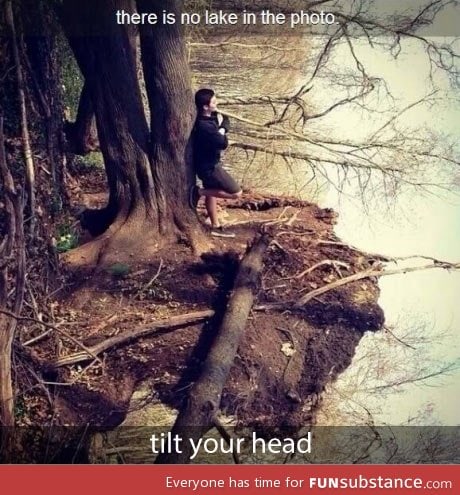 You see a lake? Better look twice