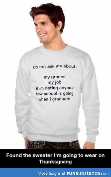 Perfect sweater to wear on thanksgiving