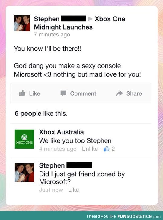 Friendzone level: Microsoft