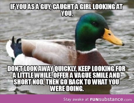 A tip for the shy bro's